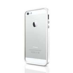Бампер для телефона SGP Neo Hybrid EX Snow + защитная пленка на экран (09517) Apple Iphone 5/5S белый